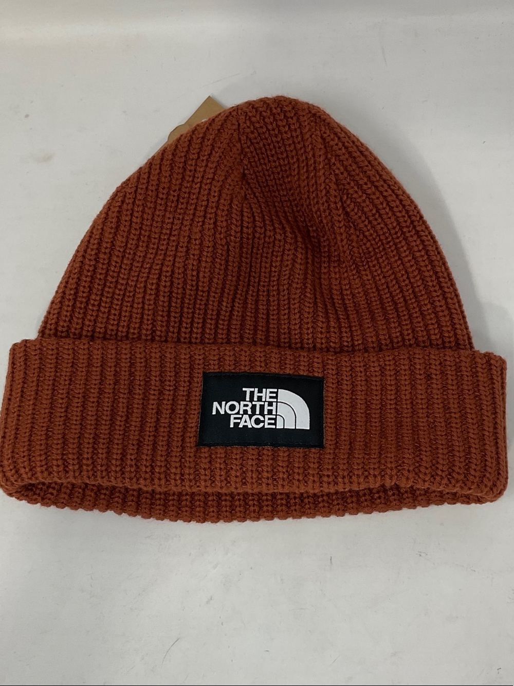 The North Face Rust Orange Ribbed Cuff Beanie